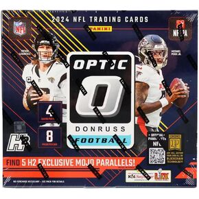 2024 Panini Donruss Optic Football H2 Trading Card Box (Five H2 Exclusive Mojo Parallels Per Box)