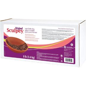 Original Sculpey 8 lb Box of Terra Cotta Polymer Clay