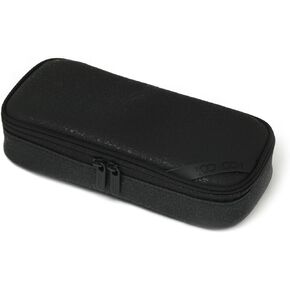 LOONLOON 663 Stone Pencil Case Dark Gray – Large Capacity Multi-Section Pen Pouch with Divider, School, College, Office, Student Stationery Organizer