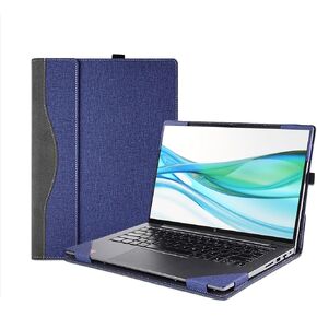 Laptop Case Cover for 14 inch HP ProBook 440/445 G11 & for HP EliteBook 640/645 G11 Notebook PC Sleeve, PU Leather Protective Bag Accessories (Burgundy)