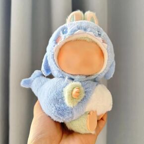 Clothes for 17cm Dolls Cute Dinosaur Costume - Premium Collector's Outfit Set, Fantasy Style Clothes & Horn Accessories (Doll Not Included) (Monkey)