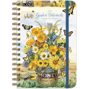 Lang Companies, Garden Botanicals 2026 Planner, 6.5'' X 9'', Weekly Calendar with Stapled Binding