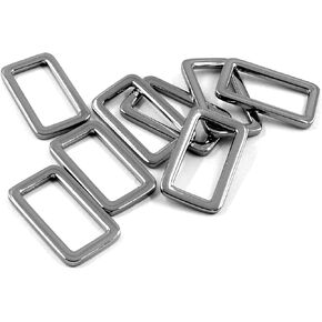 8 Pcs Metal Rectangle Ring Buckles