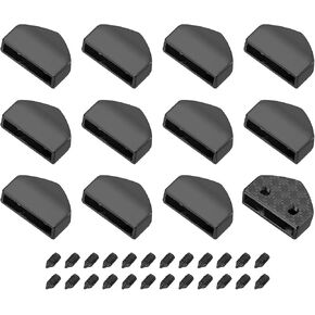 uxcell Belt Buckle End Tips, Pentagon Webbing Zipper Tips Clip Buckles with Screws for DIY Sewing Craft Purse Belt Repair