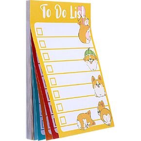 Pug Gifts for Pug Lovers, 6-Style Cute Sticky Notes To Do List Notepad, Pug Gifts for Women, Dog Mom Gifts for Women Dog Lovers Pug Lovers Gifts, Pug Decor Christmas Stocking Stuffers 4" x 6" 60 Pages
