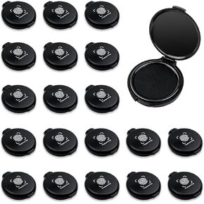 20PCS Fingerprint Thumbprint Ink Pad Mini Black Stamp Ink Pads for Notary Supplies Identification Security ID Fingerprint Cards Law Enforcement Fingerprint Kit Home Office Use