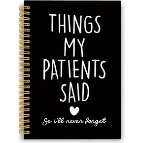 Nurse Appreciation Spiral Notebook, Retirement Friendship Journaling Notebooks Gift from Patients, Thank You Hardcover Journals Gifts for Nursing Student Graduation, 160 Pages 5.5 x 8.3 Inch