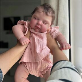 iCradle Lovely Real Look Reborn Baby Doll Girl 20 inch 50 cm Soft Vinyl Baby Doll Realistic Sleeping Newborn Dolls Toy for Ages 3+