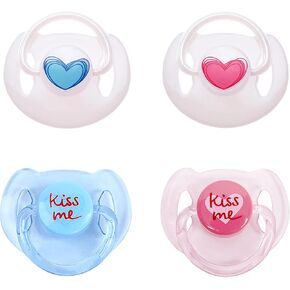 4 Styles of Magnetic Pacifiers for Reborn Dolls, Reborn Baby Doll Feeding Toy Accessories