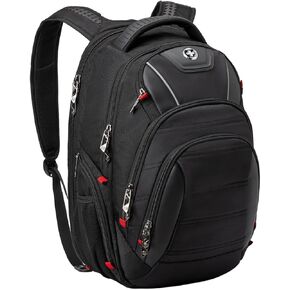 Travel Backpack For Men, Business Laptop Backpack With USB Charging Port, Fits 15.6" Computer, Black