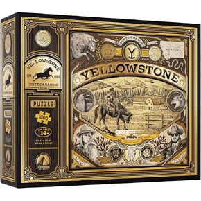 theory11 Yellowstone Jigsaw Puzzle - 1,000 Piece Jigsaw Puzzle - Officially Licensed Yellowstone Merchandise & Collectibles - Precision Fit and Premium Quality - Intermediate