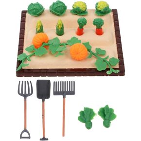 DOITOOL 1 Set Mini Rake Farm Model Kit Miniature Vegetable Figurines Resin Mini Farm Tool Models Micro Landscape Miniature Dollhouse Accessories