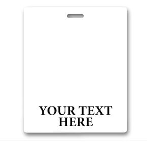 4 Pack - Oversized Custom Badge Buddy Horizontal - Extra Large Badge Buddies Role I’D Backer Card for Nurses - 3 3/8 X 4 1/8 - Wear with Existing I’D Holder - USA Printed by Specialist ID (Blue)