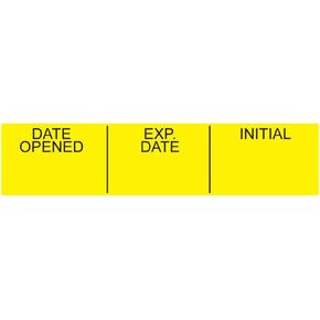 Brand - Date Opened Medication Instruction Labels - 500 Labels/Roll | Clarify Medical Items with Initial Open Date - Perfect for Medical Facilities, Labs, and Pharmacies