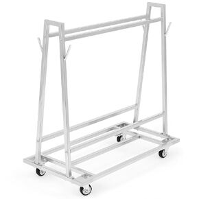 Portamat Transporter & Wash Rack Wash Rack and Mat Transporter Capacity Silver Steel Floor Mat Cart 42" L x 28" W x 40" H