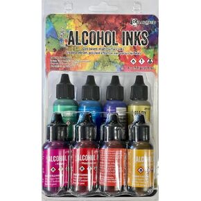 Ranger Tim Holtz Alcohol Inks 8 Pack Retro TAK83009