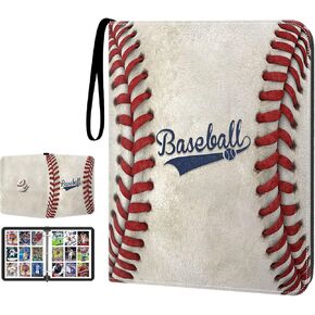 Hockey Card Binder 900 Pockets, 50 Sleeves Large Hockey Binder 3 Ring Zipper Trading Cards Holder 9 Pocket, Sport Card Display Collection Book Storage Organizer, Album Folder Protector
