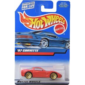 Hot Wheels '97 Corvette, [red] Gold Wire Rims #188