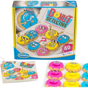 ThinkFun Donut Detective – A Deliciously Puzzling Logic Game | Strengthens Problem-Solving Skills with 40 Challenging Puzzles | Ages 8+