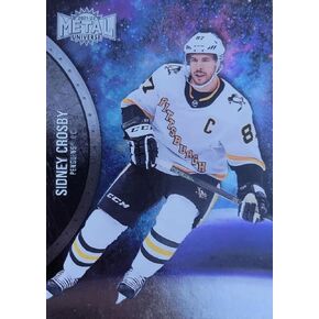 2021-22 Skybox Metal Universe Alternate Uniform Sidney Crosby Penguins Card #150