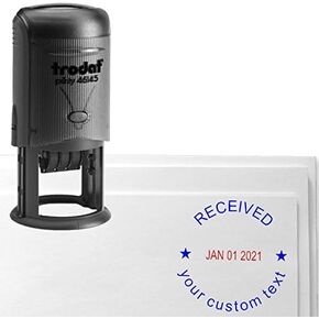 Custom Received Dater Stamp, Personalized Top Line Dater Stamp, Custom Dater Stamp, Self-Inking 1 Line Dater Stamp
