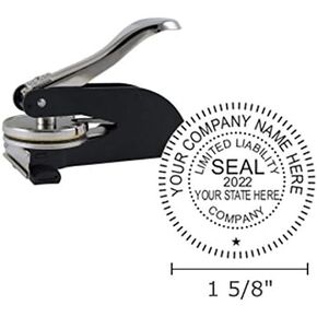 LLC Seal, Desk Model, 1-5/8" Impression, Black
