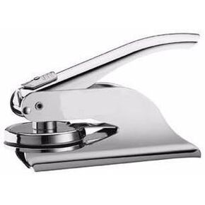 Kentucky Notary Seal Embosser, Pocket/Hand Model, 1-5/8" Impression, Silver