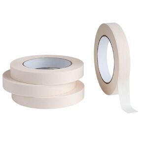 Lichamp Masking Tape 3/4 inch, 4 Pack General Purpose Masking Tape Beige, White Tapes for Painting, Arts, Crafts, 3/4 inch x 55 Yards x 4 Rolls (220 Total Yards)