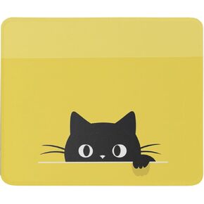 Funny Peeking Cat Mouse Pad - Cute Cat Lover Gifts for Women, Men - Mousepad for Pet Lovers, Cat Owner - Computer Laptop Mouse Mat 9.5 Inch