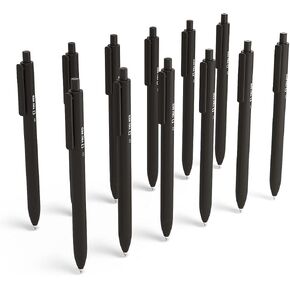 TRU RED Staples Retractable Quick Dry Gel Pens, Fine Point, 0.5mm, Black, 24/Carton (TR54489-CCVS)