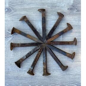 Carbon Steel Railroad Spikes w/Rusting, Patina, & Pitting
