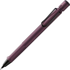 Lamy safari scarlet mechanical pencil - classic lead pencil with ergonomic handle and housing made of ASA plastic - pencil with fine line lead M 41 in line width 0.5 mm and eraser tip
