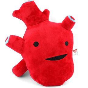 I Heart Guts Heart Plush - I Got The Beat! - 10" Stuffed Heart Plushie for Open Heart Surgery Gifts - Educational Cardiologist Gifts for Med Students, Science Teachers & Cardiac Nurses