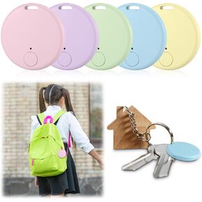 5 Packs Portable GPS Tracking Mobile Tracking Anti Loss Smart Device Key Finder Locator GPS Finders Tracker Device for Kids Dog Pet Cat Wallet Keychain Luggage, Alarm Reminder (Cute) in Kuwait