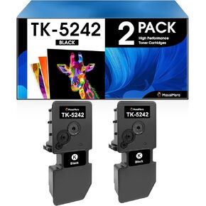 MasaiMara TK-5242K TK-5242 TK5242 High Capacity Toner Cartridges Replacement for Kyocera M5526cdn M5526cdw P5026cdn P5026cdw Printer (Black, 2-Pack)