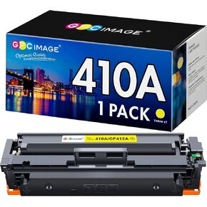 GPC Image Compatible Toner Cartridge Replacement for HP 410A CF412A Compatible with Laserjet Pro MFP M477fdw M477fdn M477fnw Pro M452dn M452nw M452dw Printer Toner (1 Yellow)
