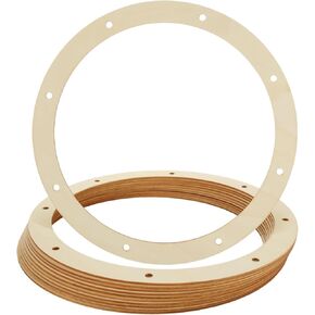 20PCS 10 Inch Wooden Wreath Form, 2.5mm Thickness Wood Wreath Rings for Crafting, Unfinished Wooden Wreath Frame for DIY Beautiful Floral Arrangements, Home Decor, Christmas and Easter Crafts