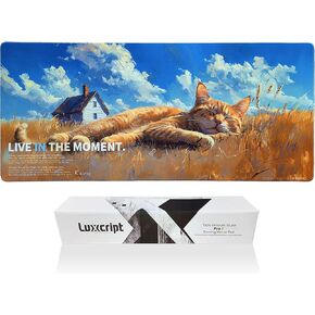 Gaming Mouse Pad, 35.5 x 15.7 Inches, Extra Large,4mm Thick Non-Slip Rubber Base,Water Resistant for Home/Office (Animal)