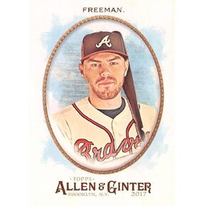 2017 Allen and Ginter #280 Freddie Freeman Atlanta Braves Baseball Card