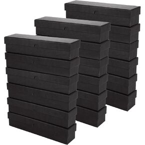 Acrux7 18 PCS Coin Storage Box Black Cardboard Coin Collection Box Supplies Coin Holders for 39mm Coin Capsule, 1.5 Inch Coin Flips, Poker Chips