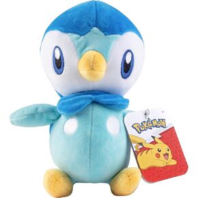 Pokemon 8" Piplup Plush - Officially Licensed - Diamond and Pearl Starter Figure - Authentic Soft Stuffed Animal Penguin Toy - Gift for Kids, Boys, Girls - 2+