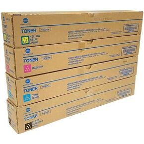 Genuine OEM Konica Minolta TN324 Complete Toner Cartridge Set CMYK Bizhub C258 Bizhub C308 Bizhub C368