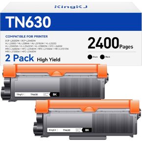 TN630 Black Toner Cartridge 2-Pack Replacement Compatible for Brother TN-630 630 Toner HL-L2380DW HL-L2320D HL-L2340DW DCP-L2540DW MFC-L2700DW MFC-L2720DW HL-L2300D HL-L2360DW MFC-L2740DW Printer Ink