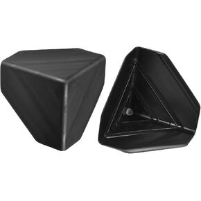 MECCANIXITY Corner Protector PP Plastic 3" x 3" x 3" for Carton, Boxes Packaging Black Pack of 16