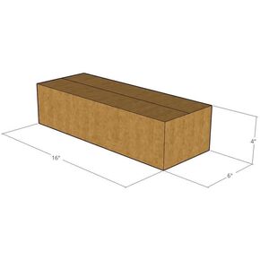16" x 6" x 4" Corrugated Boxes 32 ECT (Pack of 5-16x6x4) | Quality Moving Boxes. Great for Shipping Boxes for Business, Office or Home.