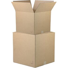 The Boxery 12x10x8'' Brown/Kraft Corrugated Cardboard Shipping Boxes 25-Pack | Mailing, Packing, Moving & Storage –Durable-Eco-Friendly, Recyclable-Made in the USA