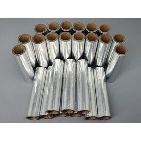 25pc Fireworks Paper Cardboard Tubes 3/4" x 4" x 1/8" Silver Thick Walled
