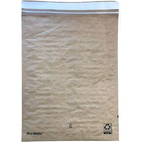 Bubblefast! Brand 13''x17'' Curbside Recyclable Padded Mailer Envelopes, Eco Friendly with Self Seal Tear Strip, Usable Space