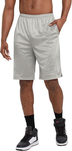 Champion، شورت رياضي شبكي للرجال، خفيف الوزن (Reg Tall)، شعار Crimson C Patch، مقاس XX-Large كبير in Saudi Arabia