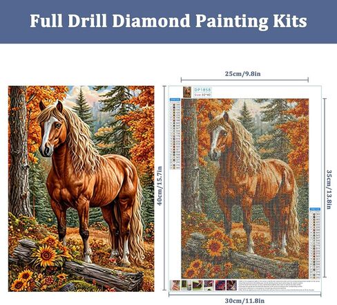 Auremi Dragon Diamond Art Painting, Diamond Art Painting Kits, 5D Book Diamond Art Kits, Full Drill Diamond Dots Paintings for Beginners, Diamond Art Painting Kits for Home 30x30 cm in Saudi Arabia